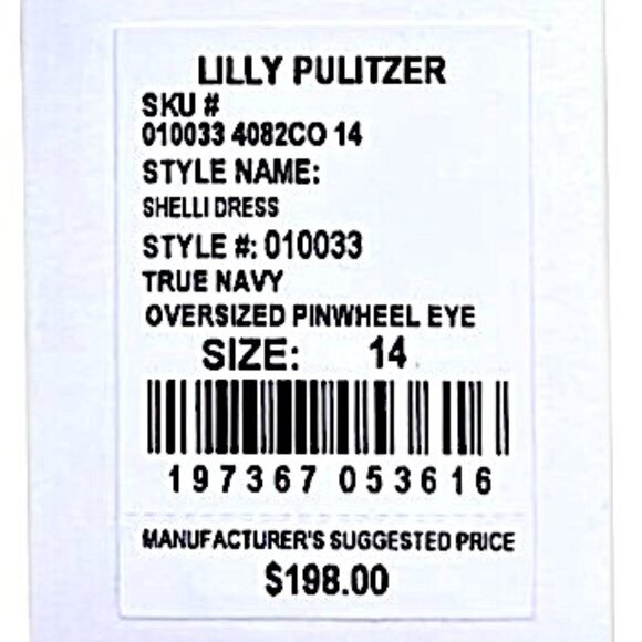 Lilly Pulitzer Shelli Eyelet Mini Dress in True Navy NWT - Size 14 - Picture 8 of 9